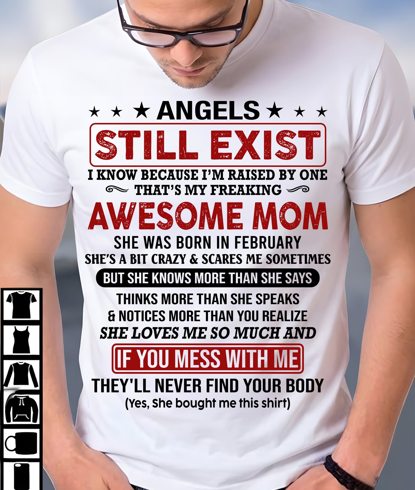 FEBRUARY - ANGELS STILL EXIST - GIFT FROM MOM - NTTD02 (SKU2604-268-02)