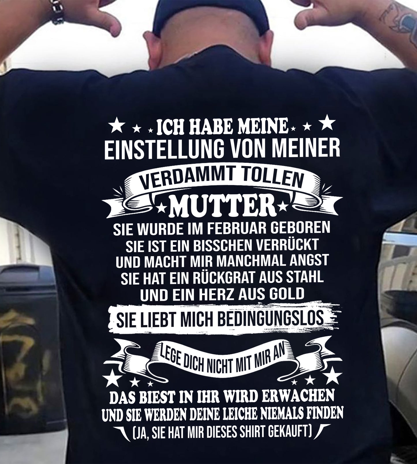 FEBRUAR - ICH HABE MEINE EINSTELLUNG VON MEINER VERDAMMT GROßARTIGEN MAMA – GESCHENK VON MAMA - NTTD02 (SKU2605-370-02)