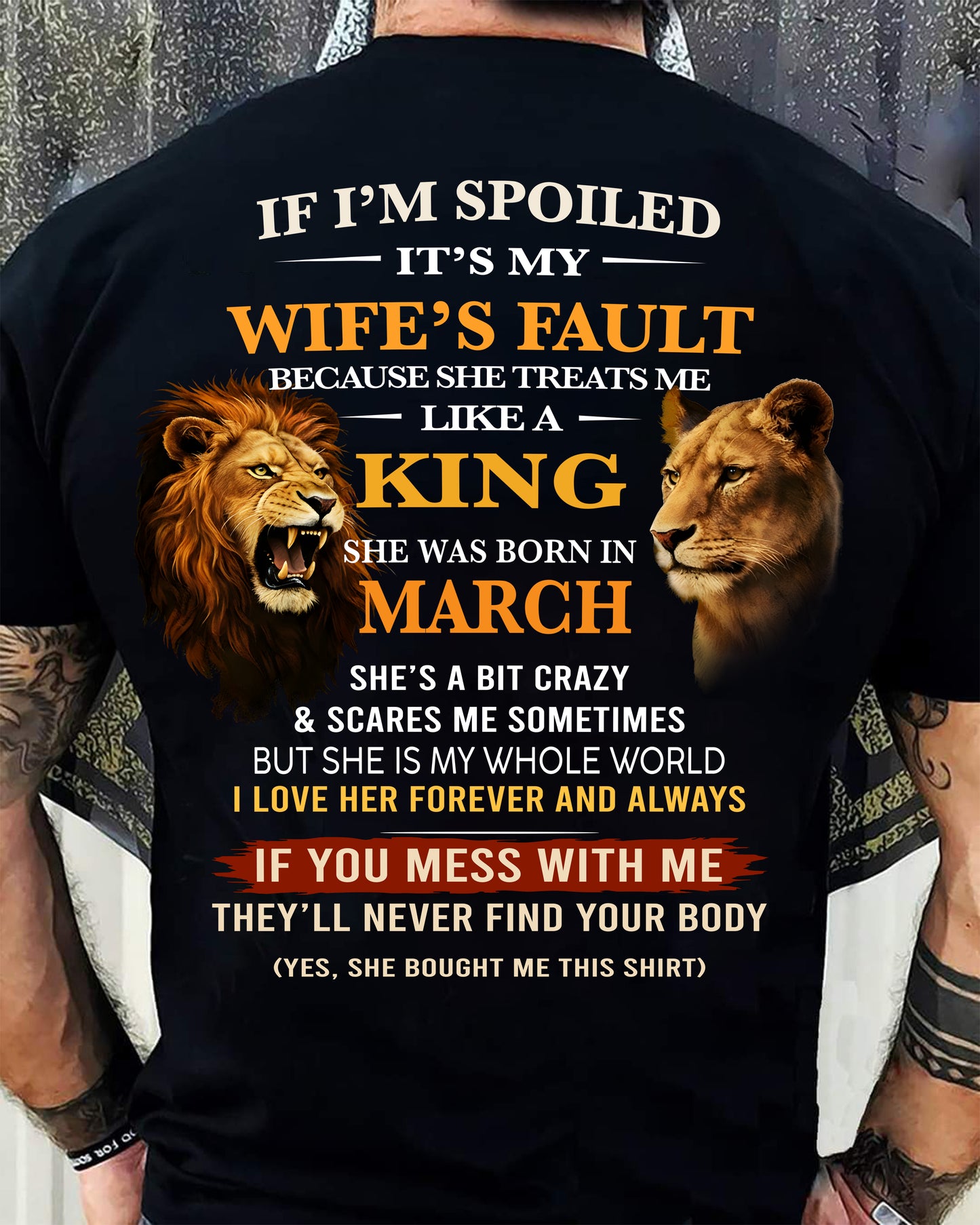 MARCH - SPOILED HUSBAND - GIFT FROM WIFE - NTTD03 (SKU26T-01-60-03)