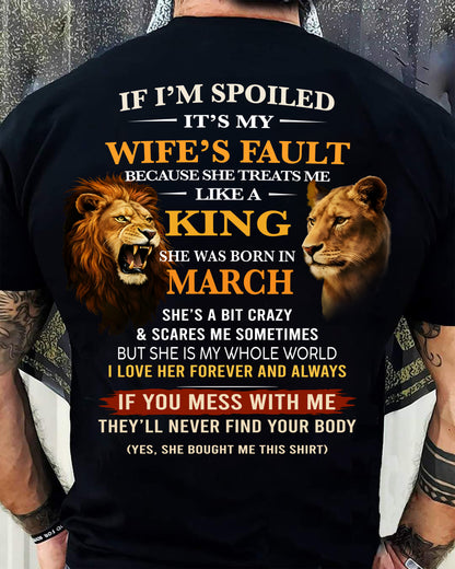 MARCH - SPOILED HUSBAND - GIFT FROM WIFE - NTTD03 (SKU26T-01-60-03)