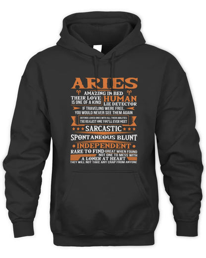 ARIES - HUMAN LIE DETECTOR - BIRTHDAY T-SHIRT FOR MEN