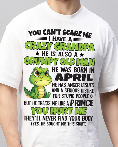 YOU CAN’T SCARE ME - GIFT FOR GRANDSON AND GRANDDAUGHTER FROM GRANDPA - NTTD04 (SKU09-121-04)