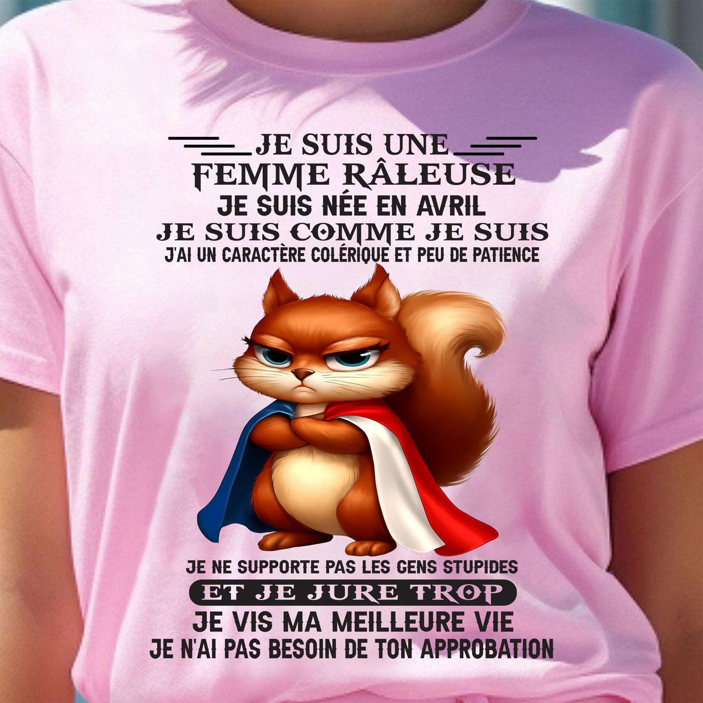 AVRIL - FEMME GRINCHEUSE - CADEAU D’ANNIVERSAIRE POUR FEMME - NTTD04fr (SKU09-87-04)