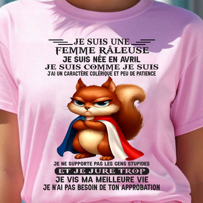 AVRIL - FEMME GRINCHEUSE - CADEAU D’ANNIVERSAIRE POUR FEMME - NTTD04fr (SKU09-87-04)