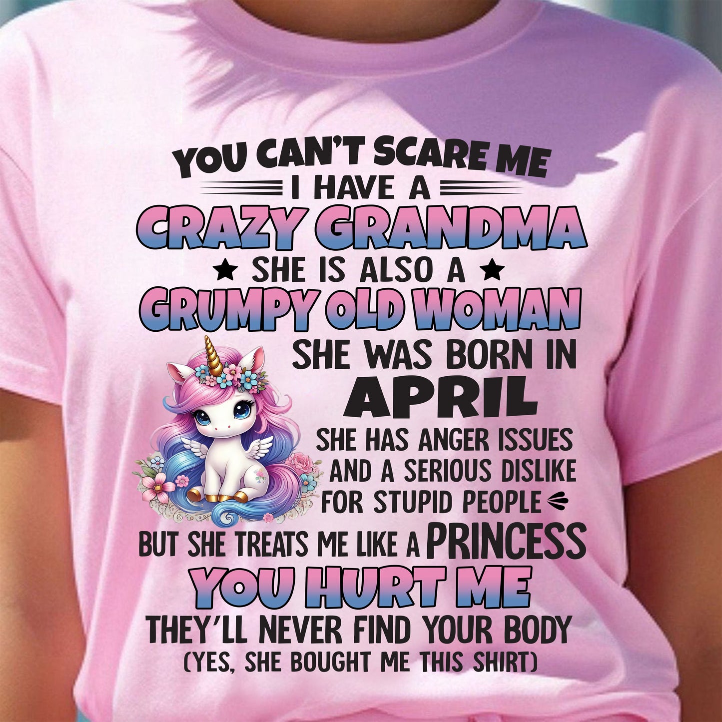 APRIL - YOU CAN'T SCARE ME - GIFT FROM GRANDMA - NTTD04 (SKU09-106-04)
