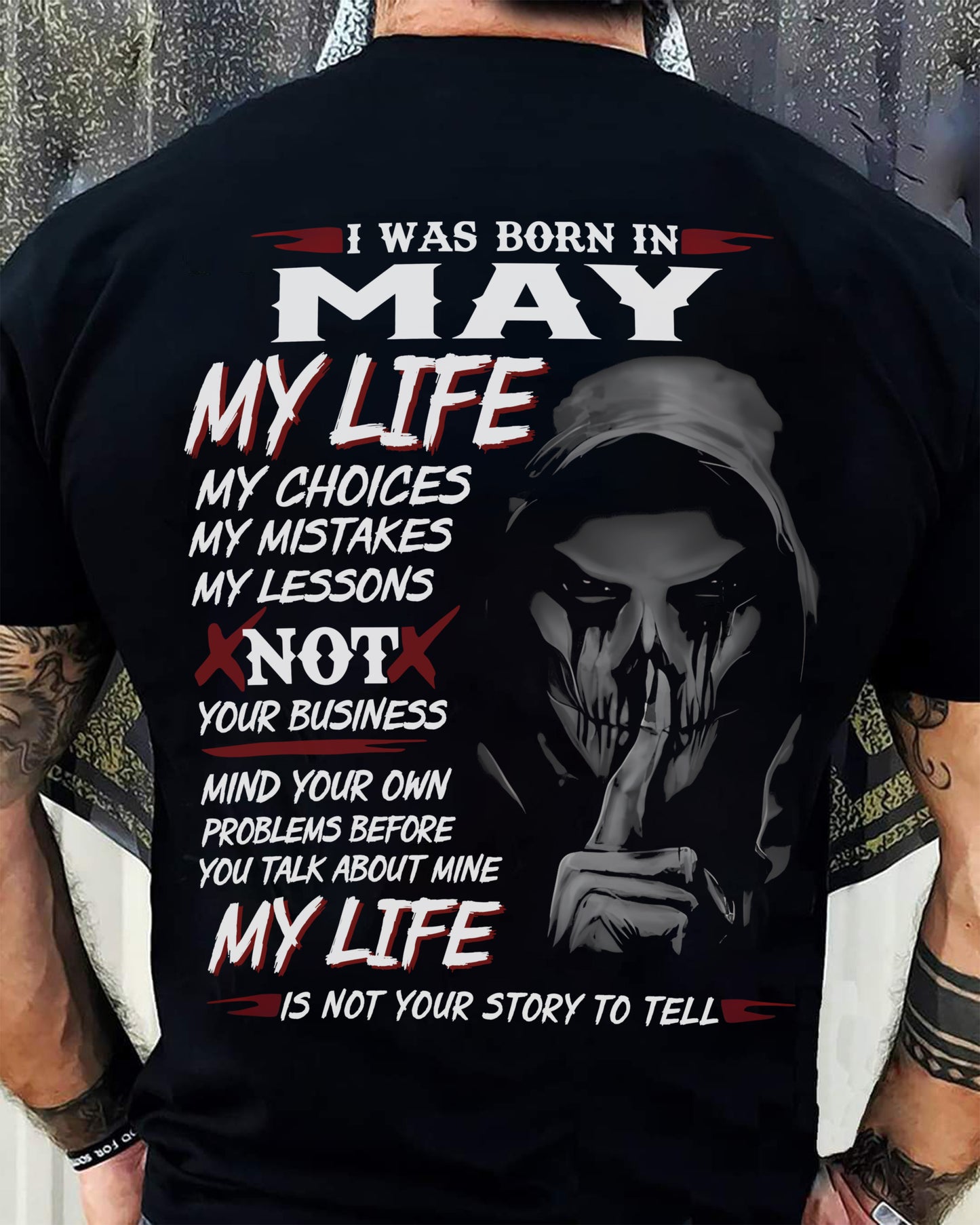 MAY - MY LIFE MY CHOICES - UNIQUE BIRTHDAY GIFT FOR MEN - NTTD05 (SKU08-36-05)