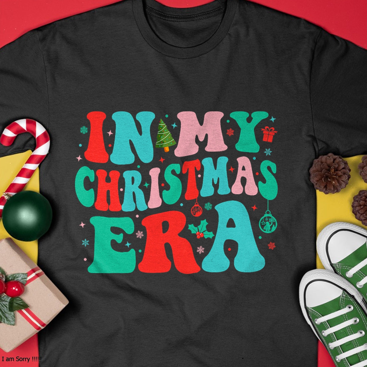 In My Christmas Era Cute Groovy Christmas Holiday Xmas T-Shirt - Christmas Unisex T-Shirt/Hoodie/Sweatshirt - HNDS00