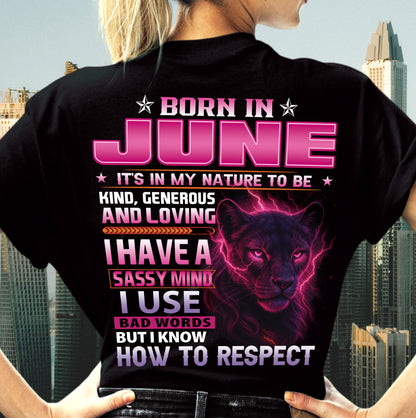 JUNE - I HAVE A SASSY MIND - BIRTHDAY GIFT FOR WOMEN - NTTD06 (SKU09-24-06)