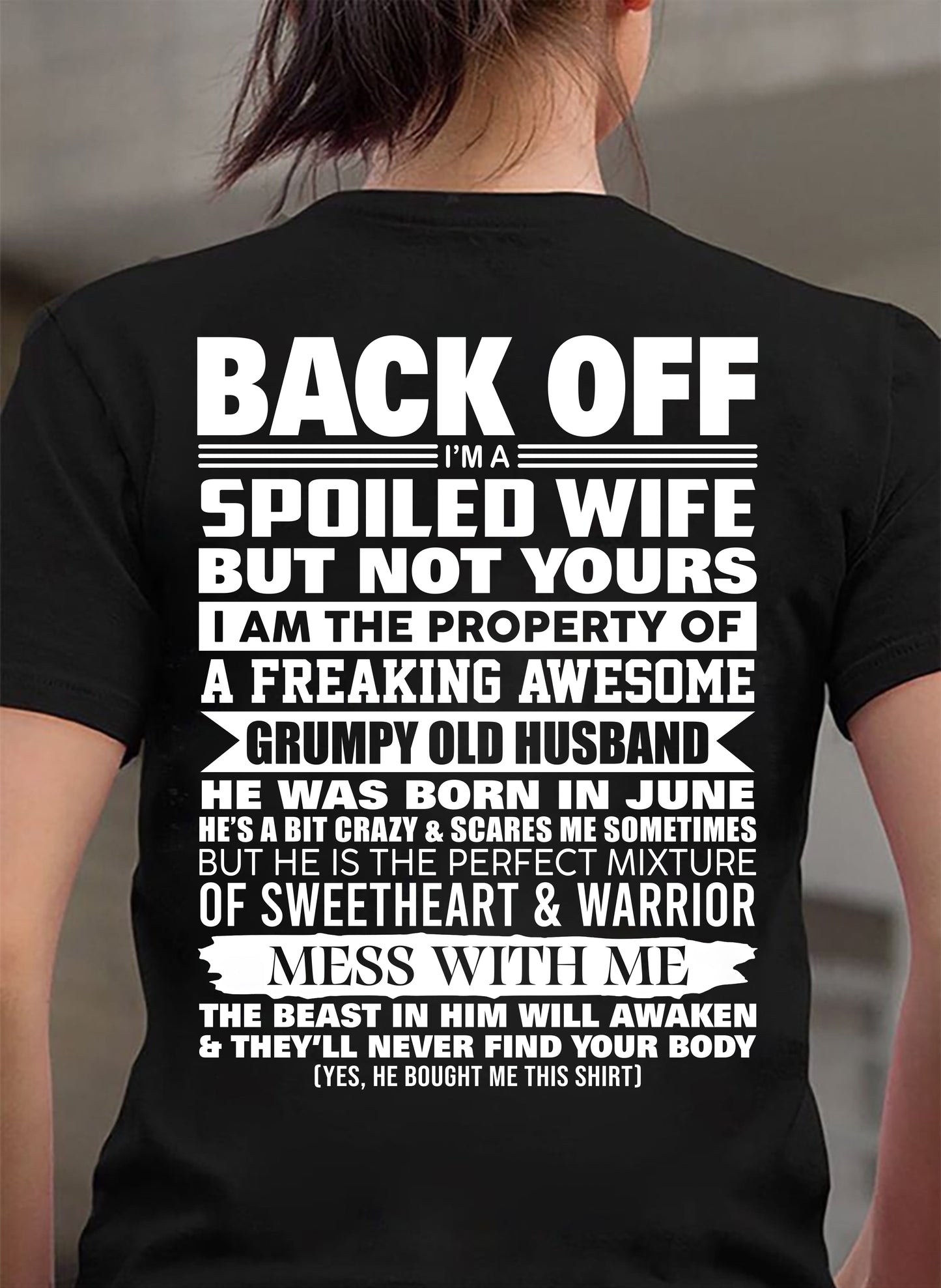 JUNE - BACK OFF! I'M A SPOILED WIFE - GIFT FROM HUSBAND - NTTD06 (SKU2604-322-06)