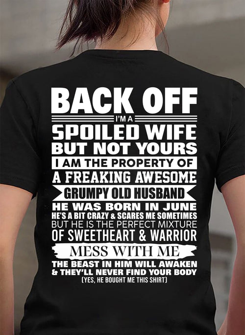 JUNE - BACK OFF! I'M A SPOILED WIFE - GIFT FROM HUSBAND - NTTD06 (SKU2604-322-06)