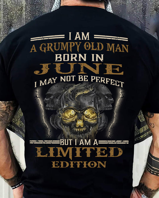 JUNE - GRUMPY OLD MAN - BIRTHDAY T-SHIRT FOR MEN - NTTD06 (SKU11-124-06)