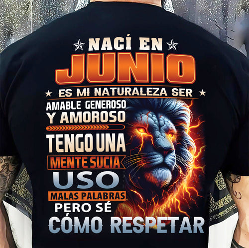 JUNIO - MENTE SUCIA PERO SÉ RESPETAR - REGALO DE CUMPLEAÑOS PARA HOMBRES - NTTD06sp (SKU10-68-06)