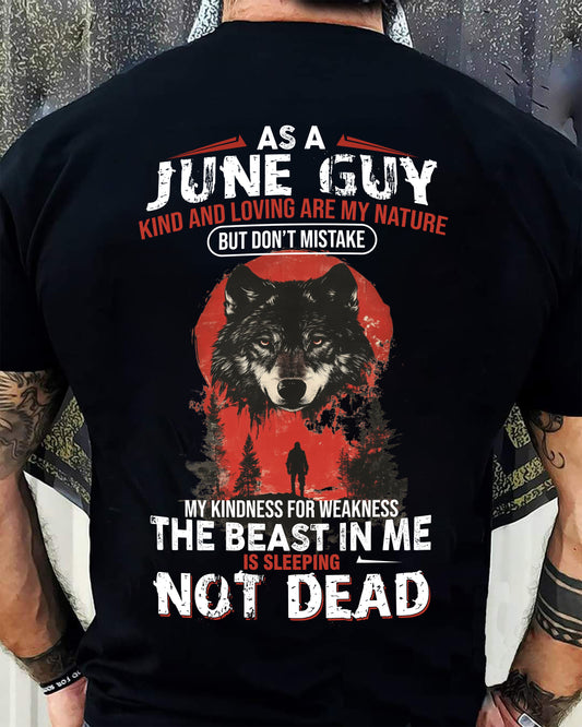 JUNE - KIND AND LOVING ARE MY NATURE - BIRTHDAY T-SHIRT FOR MEN - NTTD06 (SKU26T-01-17-06)