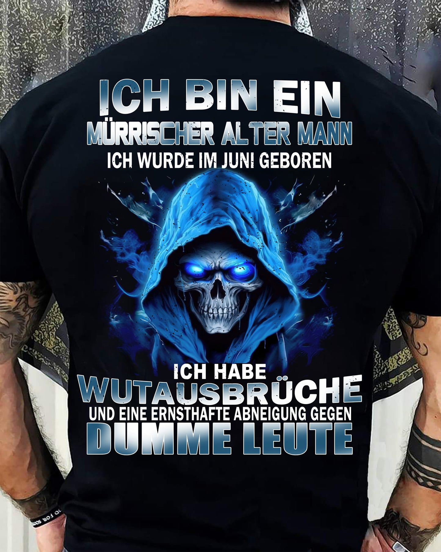 JUNI - MÜRRISCHER ALTER MANN – GEBURTSTAGS-T-SHIRT FÜR MÄNNER - NTTD06 (SKU2605-360-06)
