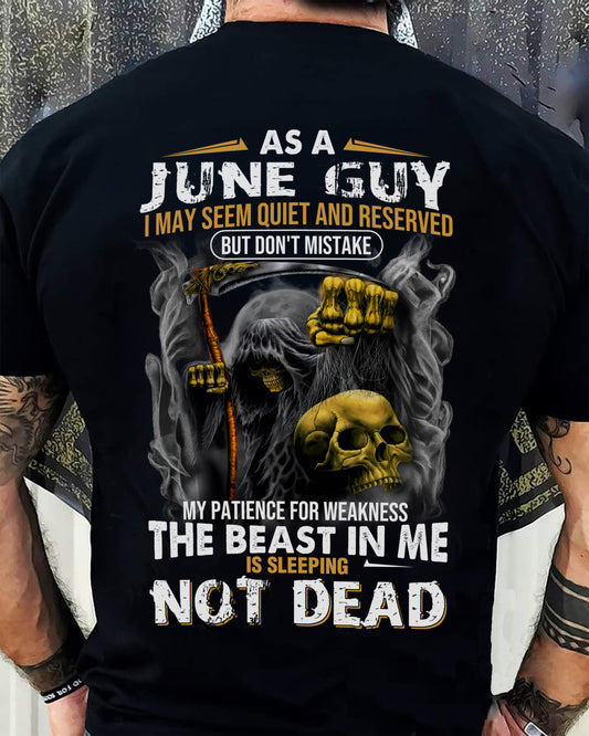 JUNE - THE BEAST IN ME IS SLEEPING - BIRTHDAY T-SHIRT FOR MEN - NTTD06 (SKU08-82-06)
