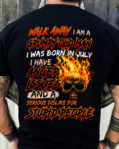JULY - GRUMPY OLD MAN - BIRTHDAY T-SHIRT FOR MEN - NTTD07 (SKU2602-210-07)