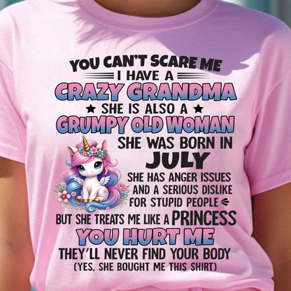 JULY - YOU CAN'T SCARE ME - GIFT FROM GRANDMA - NTTD07 (SKU09-106-07)