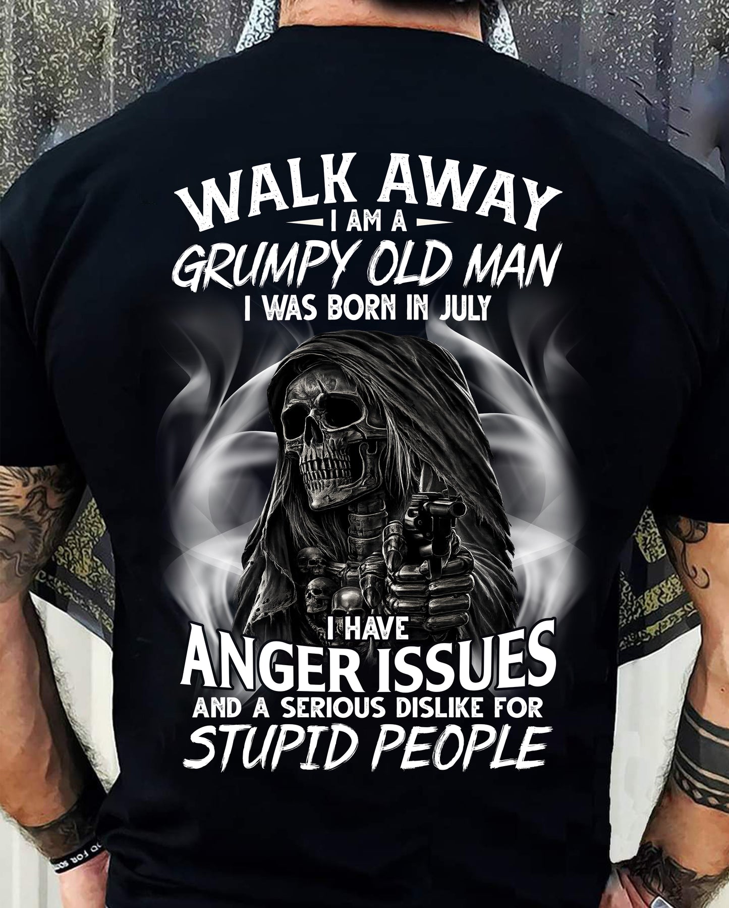 JULY - GRUMPY OLD MAN - BIRTHDAY T-SHIRT FOR MEN - NTTD07 (SKU2602-211-07)