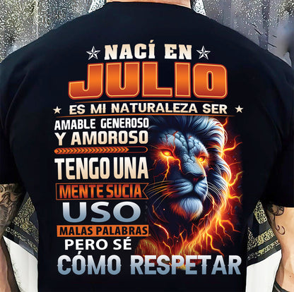 JULIO - MENTE SUCIA PERO SÉ RESPETAR - REGALO DE CUMPLEAÑOS PARA HOMBRES - NTTD07sp (SKU10-68-07)