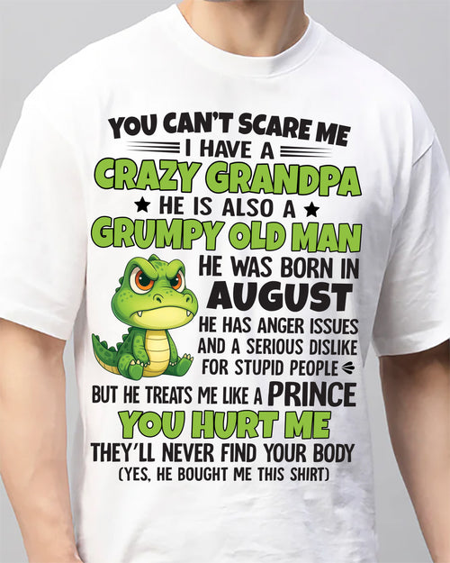 YOU CAN’T SCARE ME - GIFT FOR GRANDSON AND GRANDDAUGHTER FROM GRANDPA - NTTD08 (SKU09-121-08)