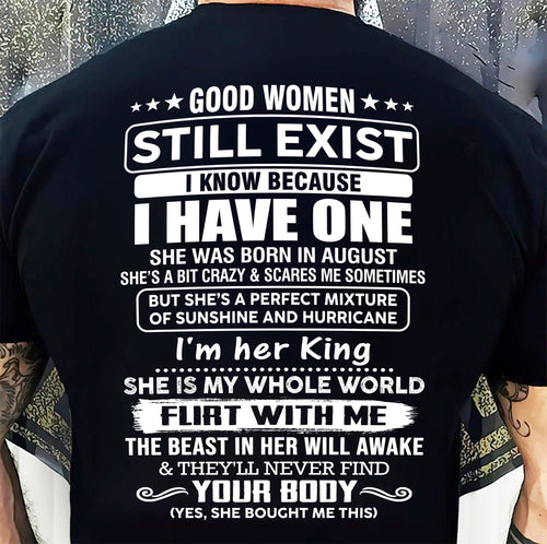 AUGUST - GOOD WOMEN STILL EXIST - GIFT FROM GIRLFRIEND/WIFE - NTTD08 (SKU10-53-08)