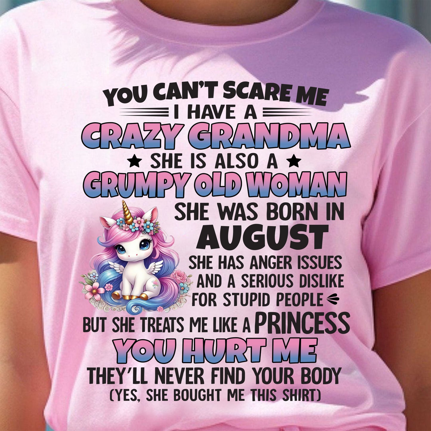 AUGUST - YOU CAN'T SCARE ME - GIFT FROM GRANDMA - NTTD08 (SKU09-106-08)