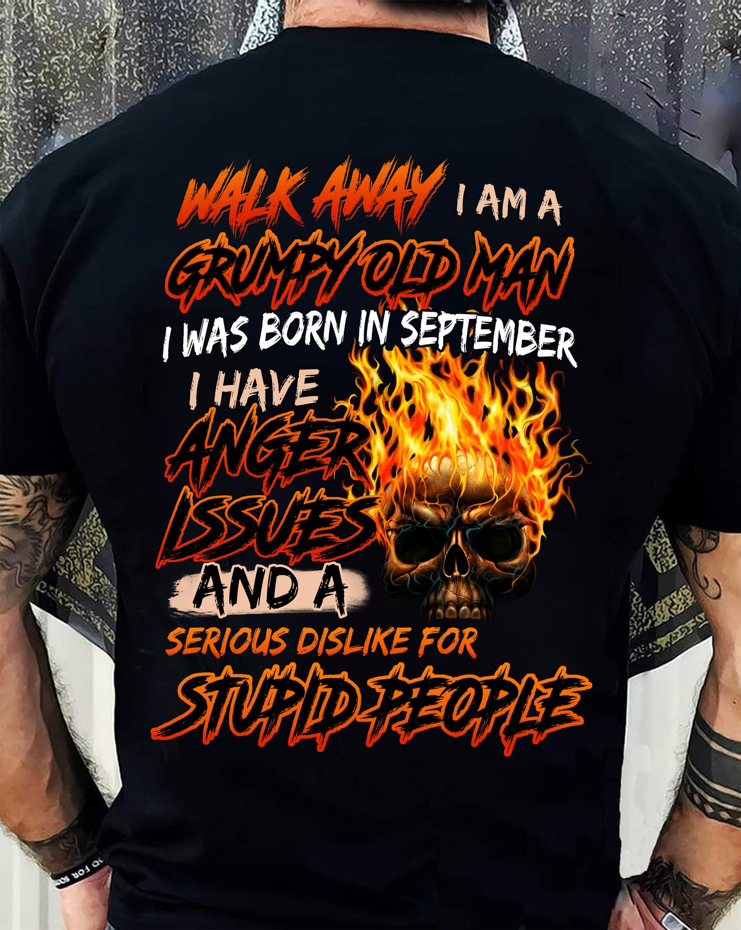 SEPTEMBER - GRUMPY OLD MAN - BIRTHDAY T-SHIRT FOR MEN - NTTD09 (SKU2602-210-09)