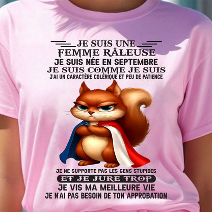 SEPTEMBRE - FEMME GRINCHEUSE - CADEAU D’ANNIVERSAIRE POUR FEMME - NTTD09fr (SKU09-87-09)