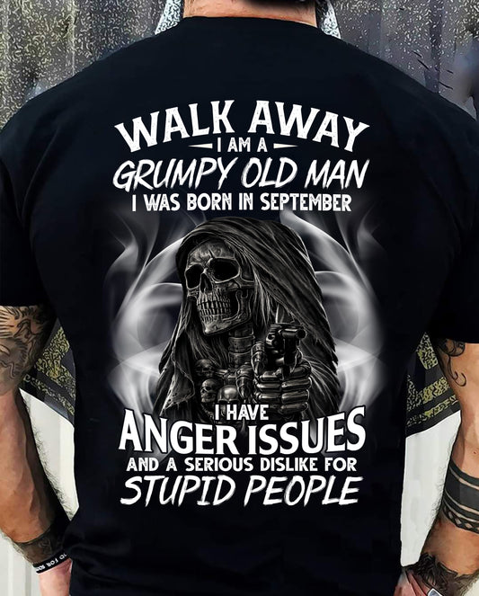 SEPTEMBER - GRUMPY OLD MAN - BIRTHDAY T-SHIRT FOR MEN - NTTD09 (SKU2602-211-09)