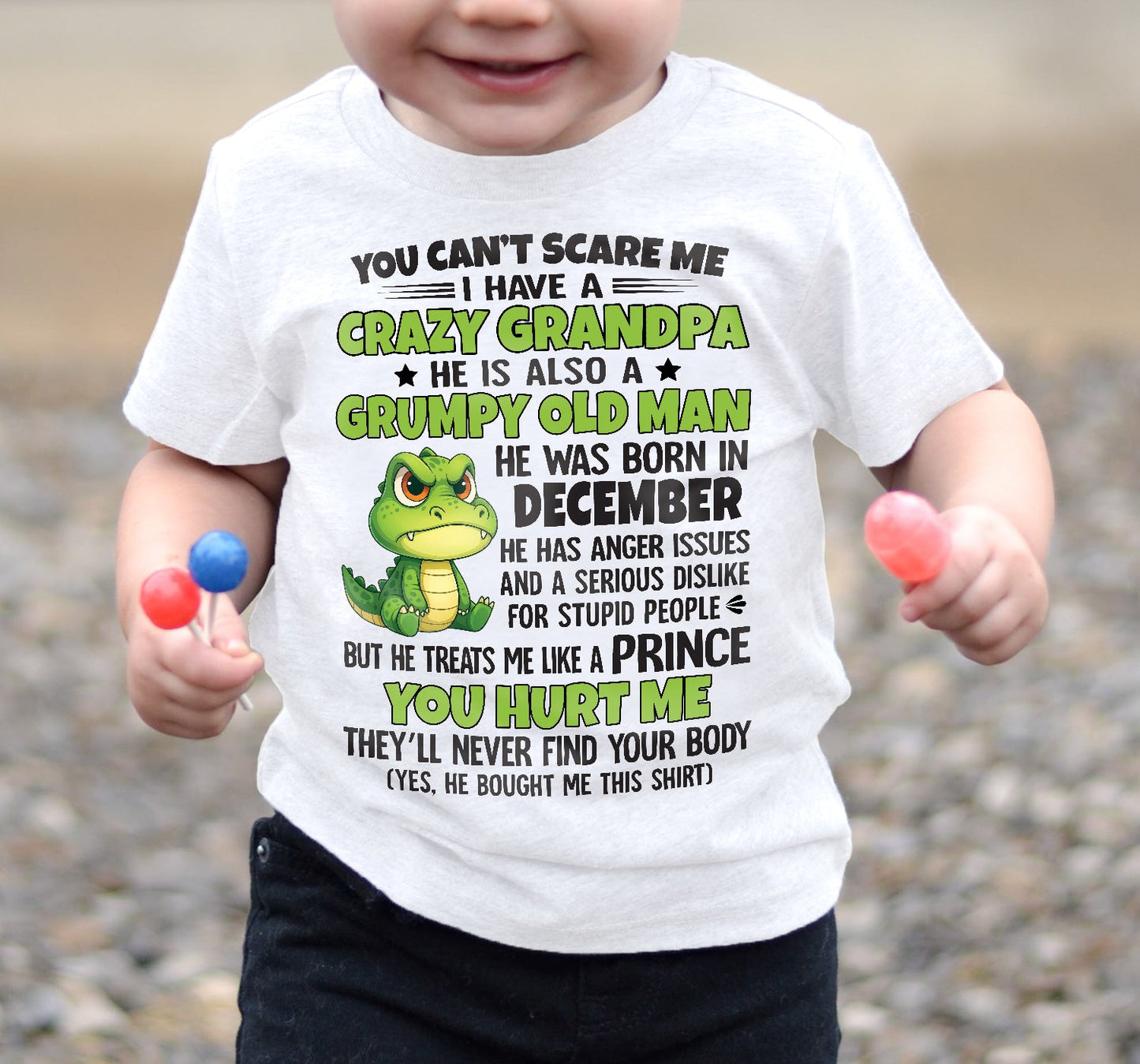 YOU CAN’T SCARE ME - GIFT FOR GRANDSON AND GRANDDAUGHTER FROM GRANDPA - NTTD12 (SKU09-121-12)