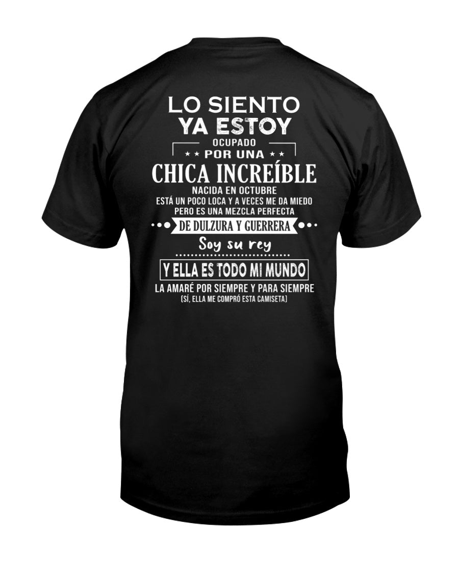 Lo siento chicas, ya estoy pillado - Mi novia está un poco loca y es adorable - Regalo especial para tu novio o esposo - (SKU04-156-10) - NTTD10