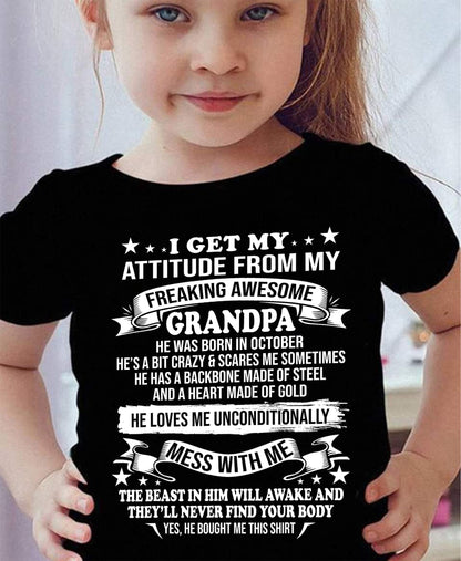 I Get My Attitude From My Grandpa October Edition – From Grandpa to Granddaughter NTTD10 (SKU07-161-10)