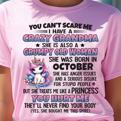 OCTOBER - YOU CAN'T SCARE ME - GIFT FROM GRANDMA - NTTD10 (SKU09-106-10)