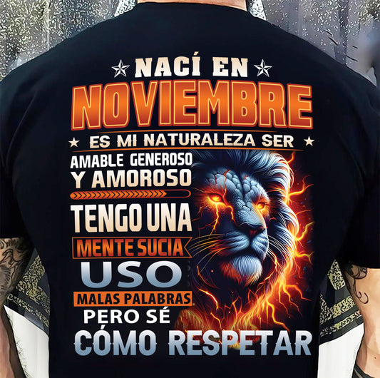 NOVIEMBRE - MENTE SUCIA PERO SÉ RESPETAR - REGALO DE CUMPLEAÑOS PARA HOMBRES - NTTD11sp (SKU10-68-11)