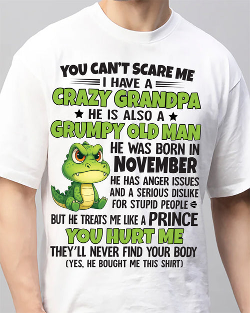 YOU CAN’T SCARE ME - GIFT FOR GRANDSON AND GRANDDAUGHTER FROM GRANDPA - NTTD11 (SKU09-121-11)
