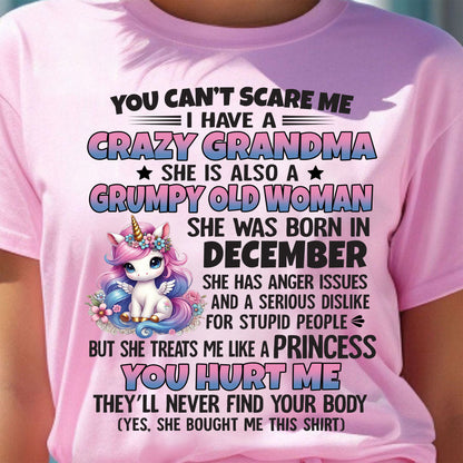 DECEMBER - YOU CAN'T SCARE ME - GIFT FROM GRANDMA - NTTD12 (SKU09-106-12)