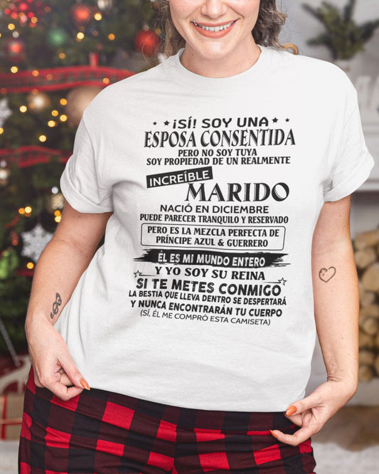 Diciembre - Esposo nacido en diciembre - Regalo especial para Esposa - T12 (Sku.TbnA3)