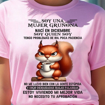 DICIEMBRE - MUJER GRUÑONA - REGALO DE CUMPLEAÑOS PARA MUJERES - NTTD12sp (SKU09-36-12)