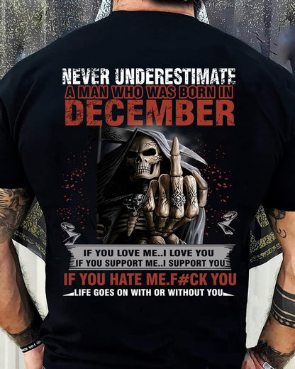 DECEMBER - NEVER UNDERESTIMATE T-SHIRT - NTTD12 (SKU08-46-12)