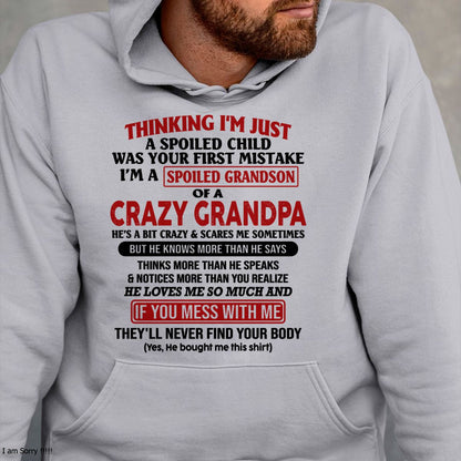 I'M A SPOILED GRANDSON OF A CRAZY GRANDPA - From Grandpa - NTTD00 (SKU-GPS1-NTT00)