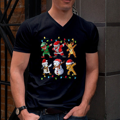 Dabbing Santa Elf Friends Christmas Boys Girls Men Xmas Dab T-Shirt - Christmas Unisex T-Shirt/Hoodie/Sweatshirt - HNDS00