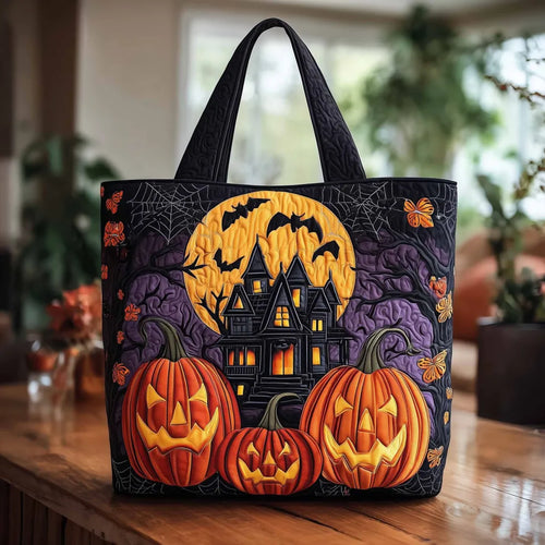 Halloween-Themed Quilted tote bag - NTTD00