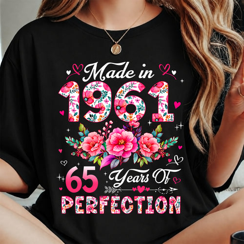 MAKE IN 1961 - 65 YEARS OF PERFECTION - BIRTHDAY GIFT FOR WOMEN - NTTD00 (SKU2609-211-1961)