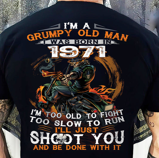 GRUMPY OLD MAN T-Shirt Us1971 (SKU07-26-1971)
