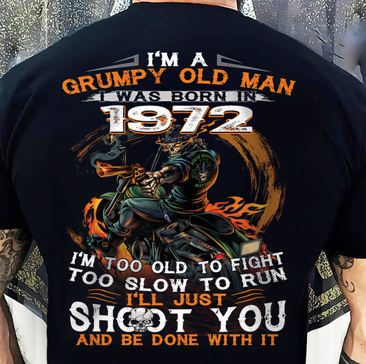 GRUMPY OLD MAN T-Shirt Us1972 (SKU07-26-1972)