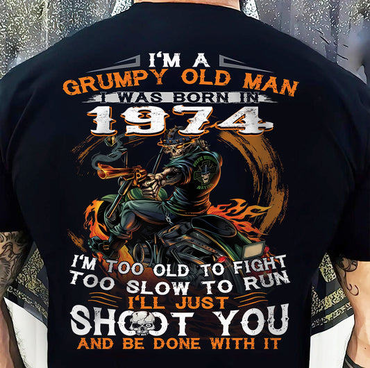 GRUMPY OLD MAN T-Shirt Us1974 (SKU07-26-1974)
