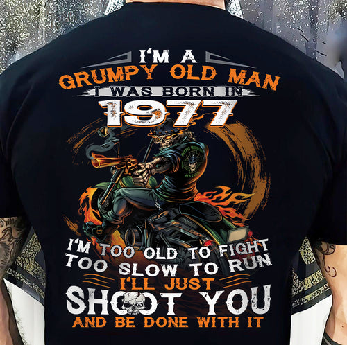 GRUMPY OLD MAN T-Shirt Us1977 (SKU07-26-1977)