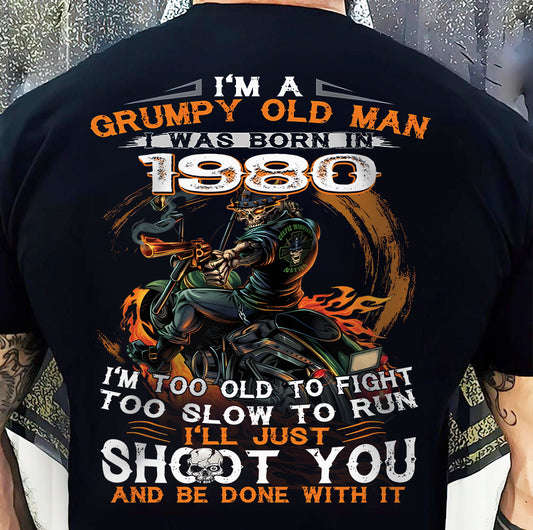 GRUMPY OLD MAN T-Shirt Us1980 (SKU07-26-1980)