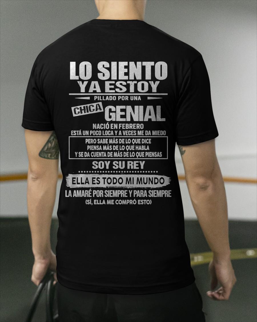 Febrero Chica genial - Regalo especial para novio - Black - T02 (SKU05-80-02)