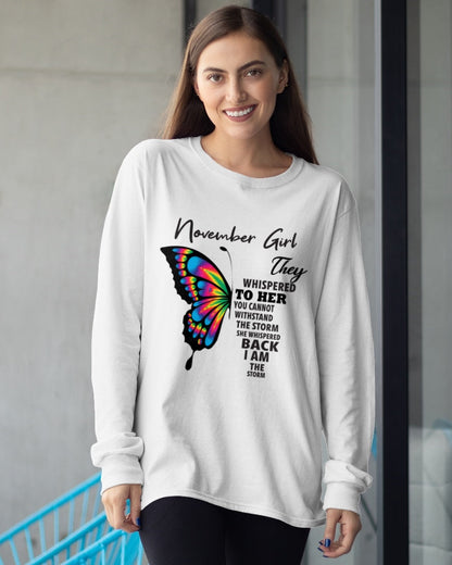 NOVEMBER GIRL, THEY WHISPERED TO HER YOU CANNOT WITHSTAND THE STORM SHE WHISPERED BACK I AM THE STORM – NTTD11 ( SKU26T-01297-11)